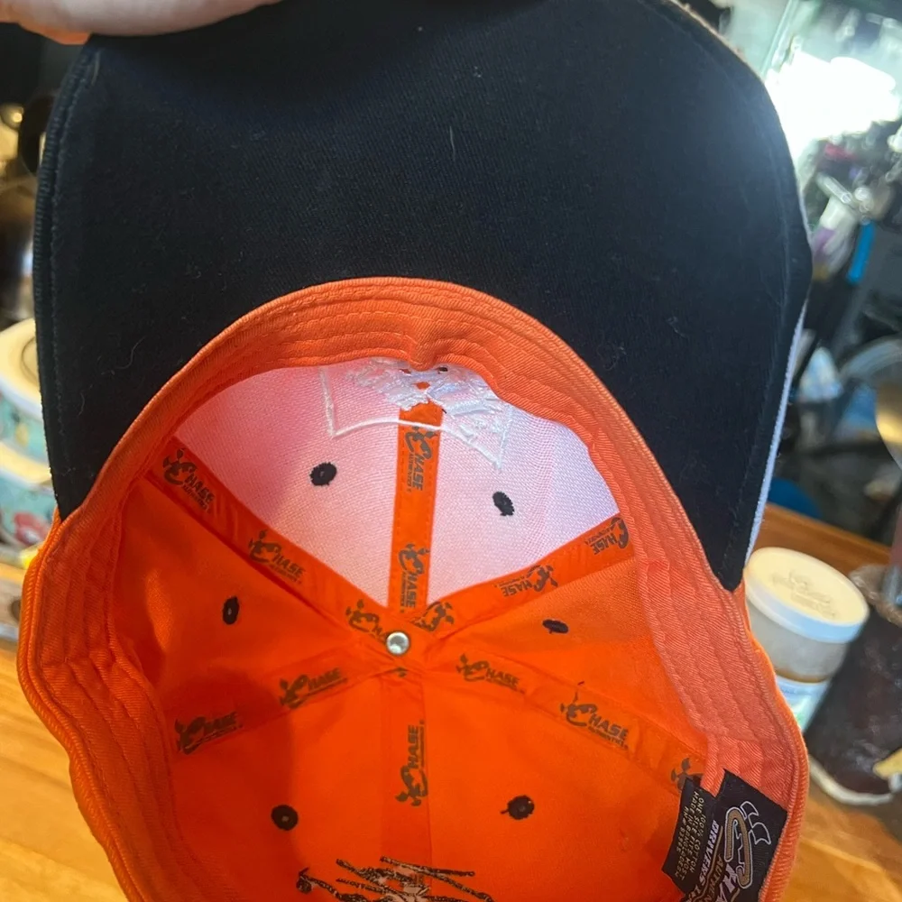 The Home Depot cap.